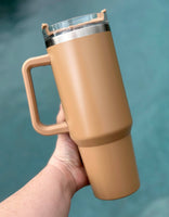 Quench Yo Thirst- 40oz Solid Tumblers w/ Handle