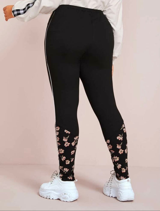 Floral Dipped Leggings