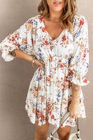 White Blossoming Floral Dress