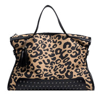 Studded Leopard Bag