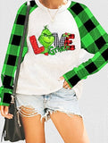 The Last of The Grinch Love Plaid Sleeve Sweatshirts!