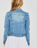 Light Blue Distressed Denim Jacket