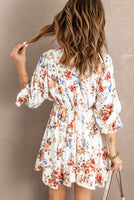 White Blossoming Floral Dress