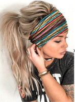 Printed Yoga Sports Wide Headband Headgear