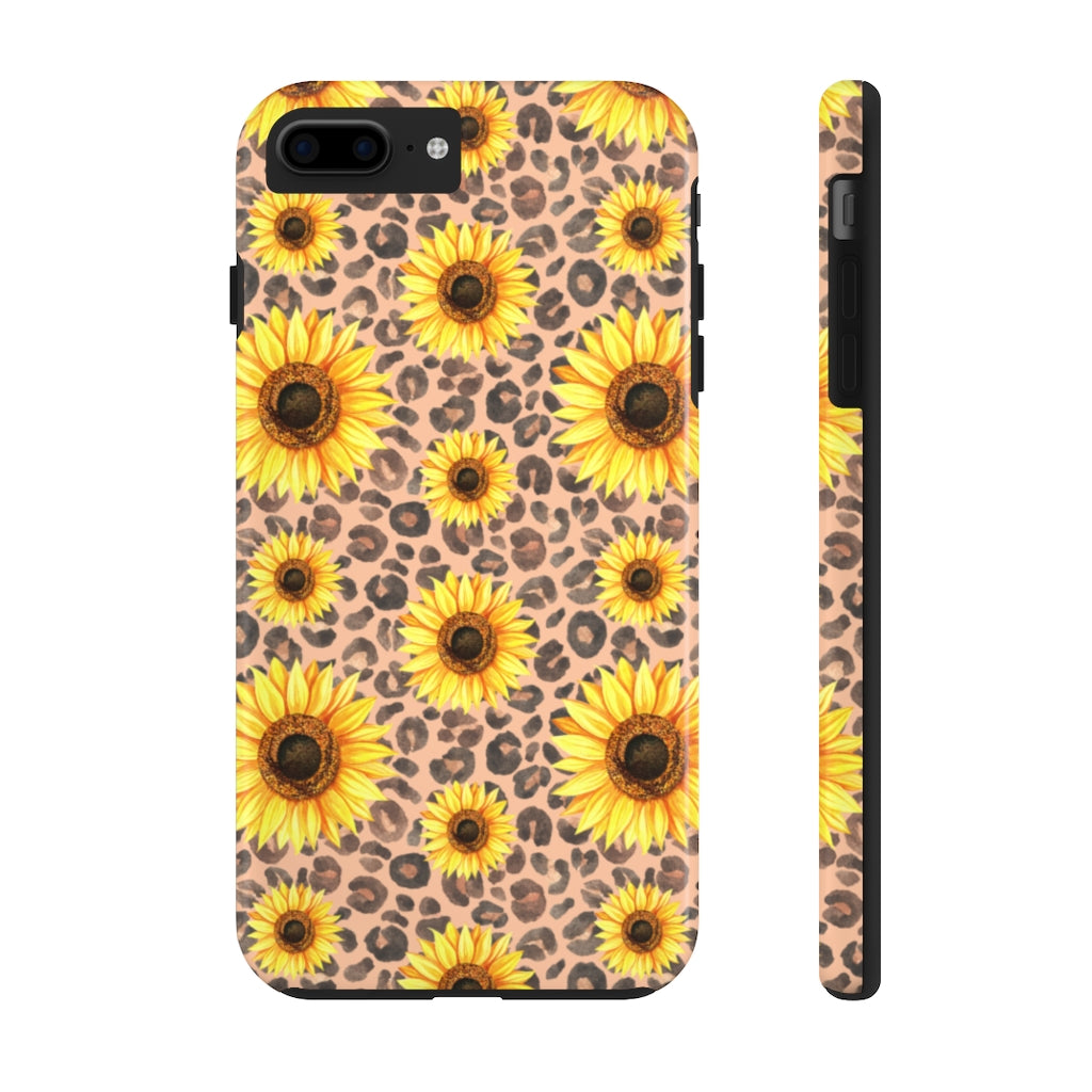 Leopard sunflower Case Mate Tough Phone Cases