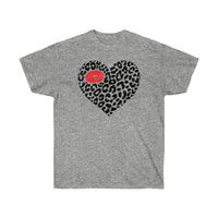 Leopard Heart Cotton Tee (Matching Kids Available)