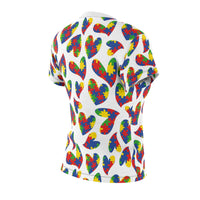 Heart Puzzle Pieces- Autism Awareness Women's Tee