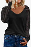 V-Neck Long Raglan Sleeve Top