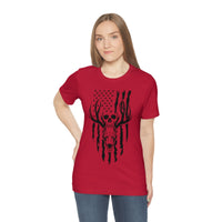 US Deer Skull-Unisex Bella Canvas Jersey Short Sleeve Tee