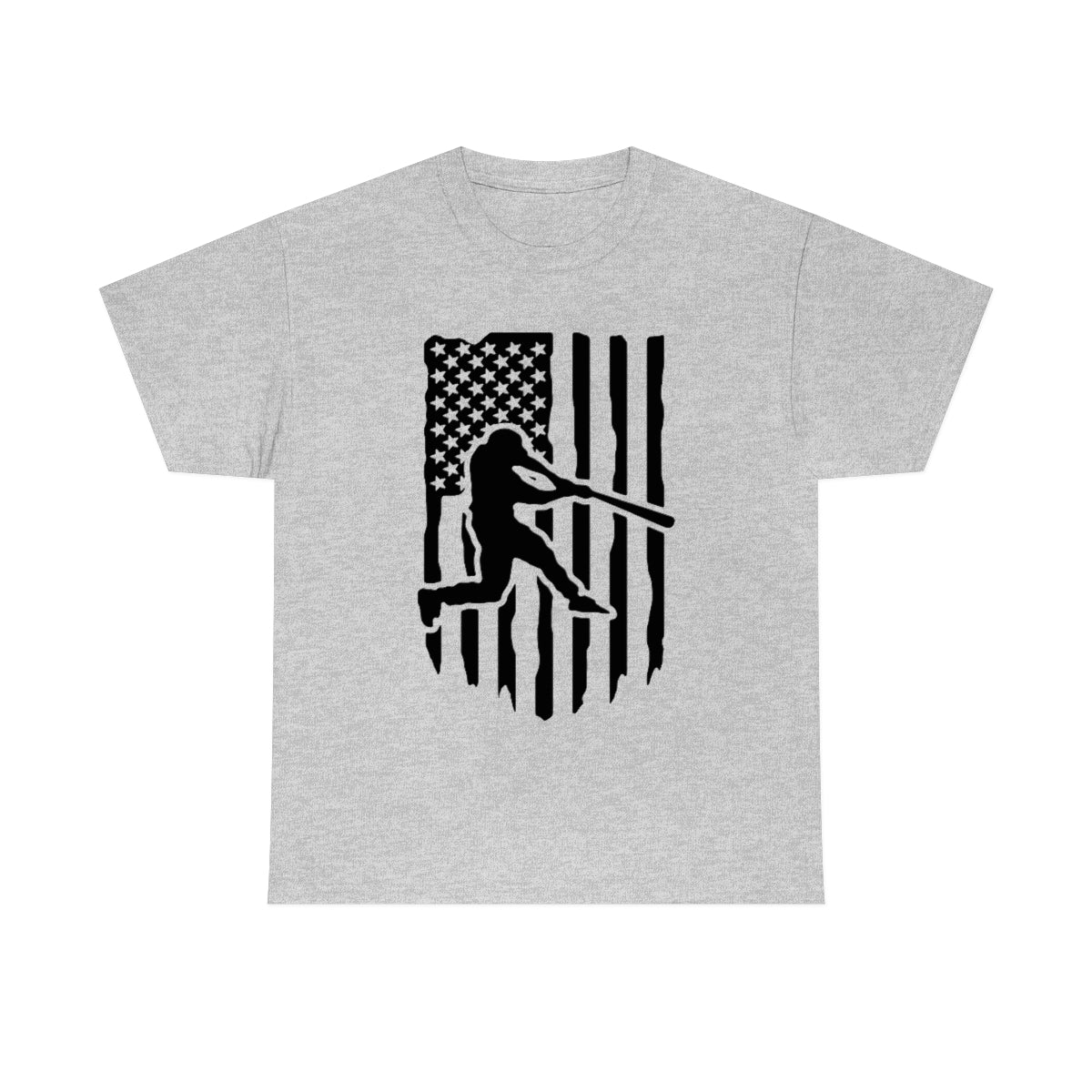 Unisex Baseball Flag Cotton Tee
