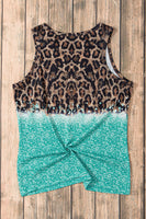 Leopard Round Neck Tank