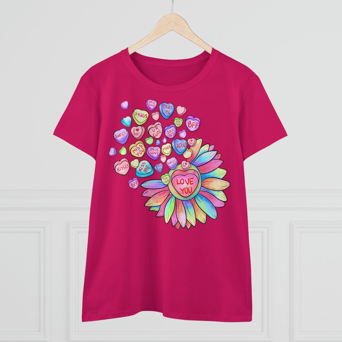 Love You Conversation Hearts Cotton Tee