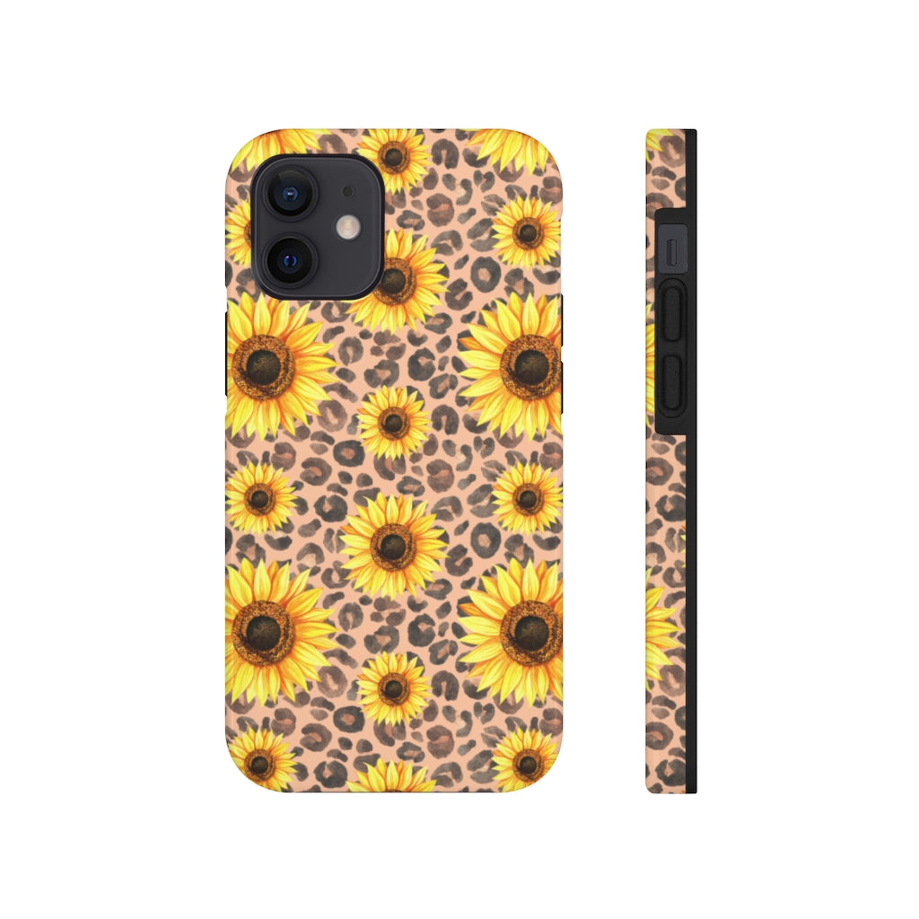 Leopard sunflower Case Mate Tough Phone Cases
