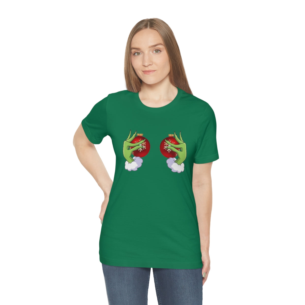 Bella Canvas Grinchy Ornament Hands Unisex Tee