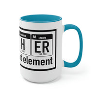 Father Element Two-Tone Coffee Mugs, 15oz