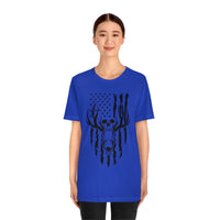 US Deer Skull-Unisex Bella Canvas Jersey Short Sleeve Tee