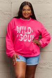 Simply Love Full Size WILD SOUL Graphic Sweatshirt