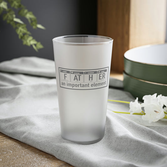 Father Frosted Pint Glass, 16oz