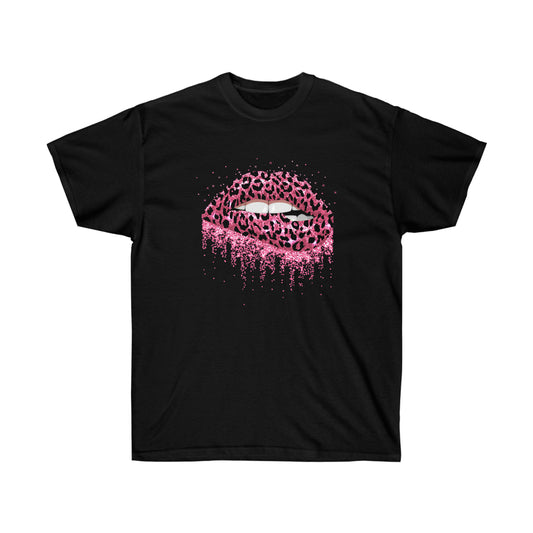 Pink Lip Drip Cotton Tee
