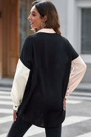 Textured Drop Shoulder Longline Shirt