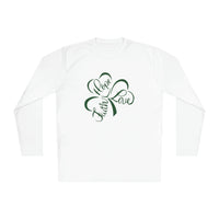 Faith Love Hope Clover Unisex Lightweight Long Sleeve Sport Tee