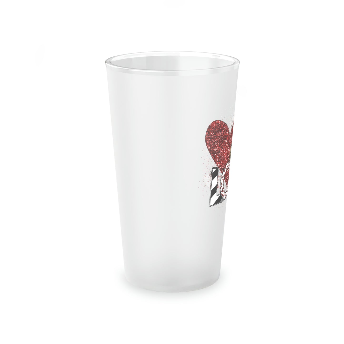 Love Frosted Pint Glass, 16oz