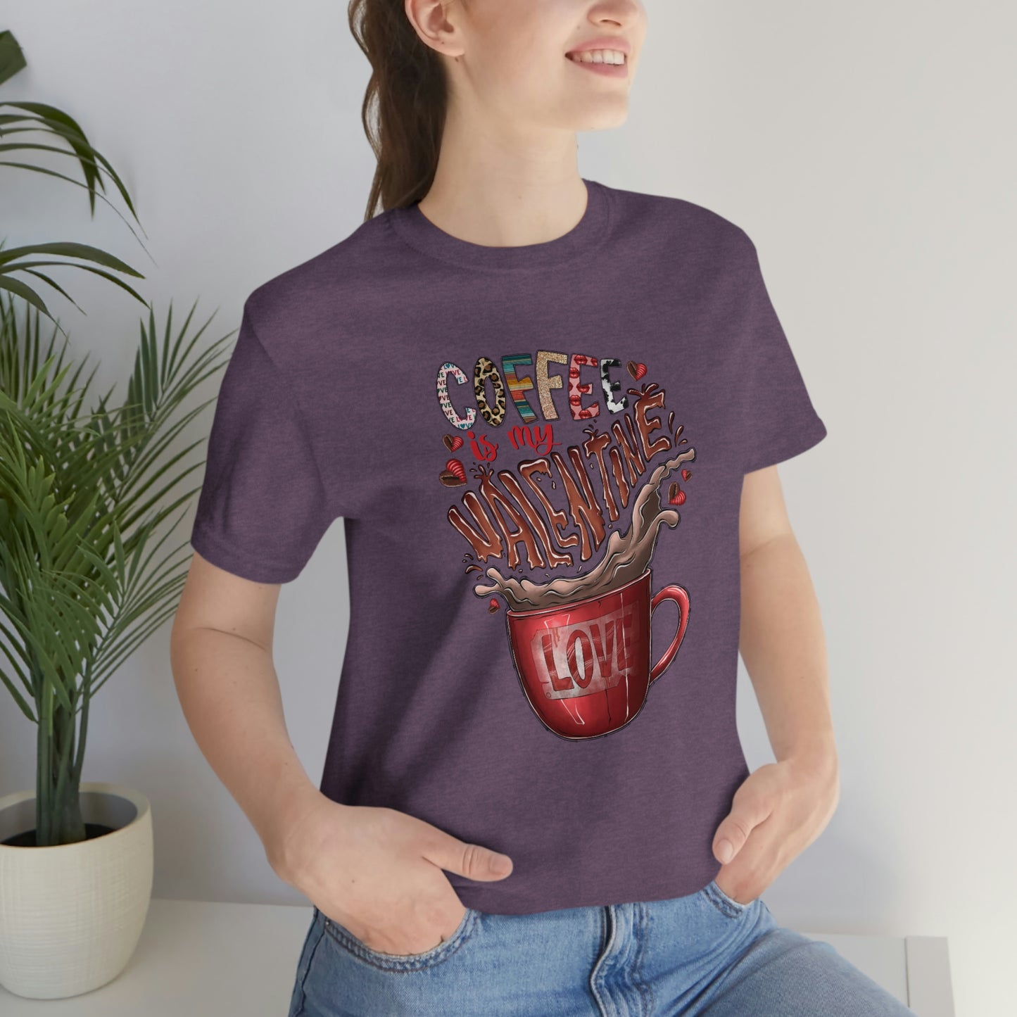 Coffee Is My Valentine Jersey Tee
