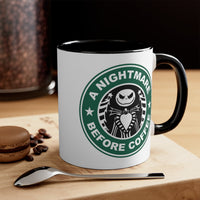A Nightmare Before Coffee Accent Coffee Mug, 11oz