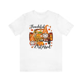 Thanksgiving Gnomes- Bella Canvas Unisex Jersey Short Sleeve Tee