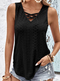 Eyelet Wide Strap Tank