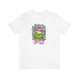 Pink Resting Grinchmas Bella Canvas Tee