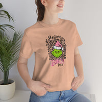 Pink Resting Grinchmas Bella Canvas Tee