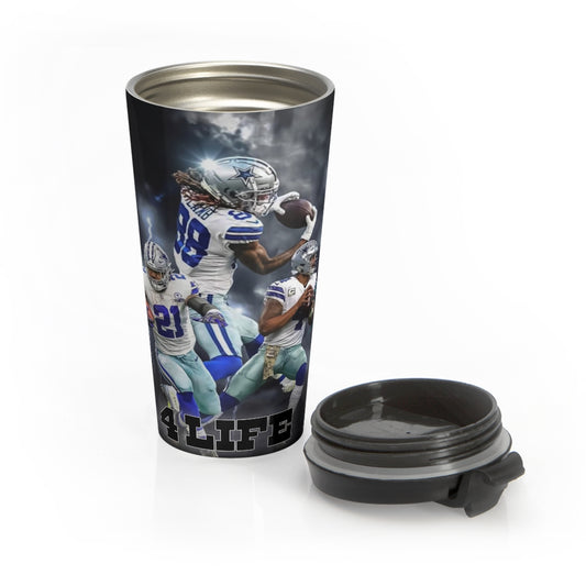 Cowboys Stainless Steel Travel Mug