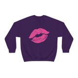 Hot Pink Lips Crewneck Sweatshirt