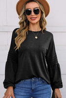 Round Neck Balloon Sleeve T-Shirt