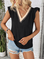 Ruffled V-Neck Tank