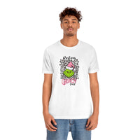 Pink Resting Grinchmas Bella Canvas Tee