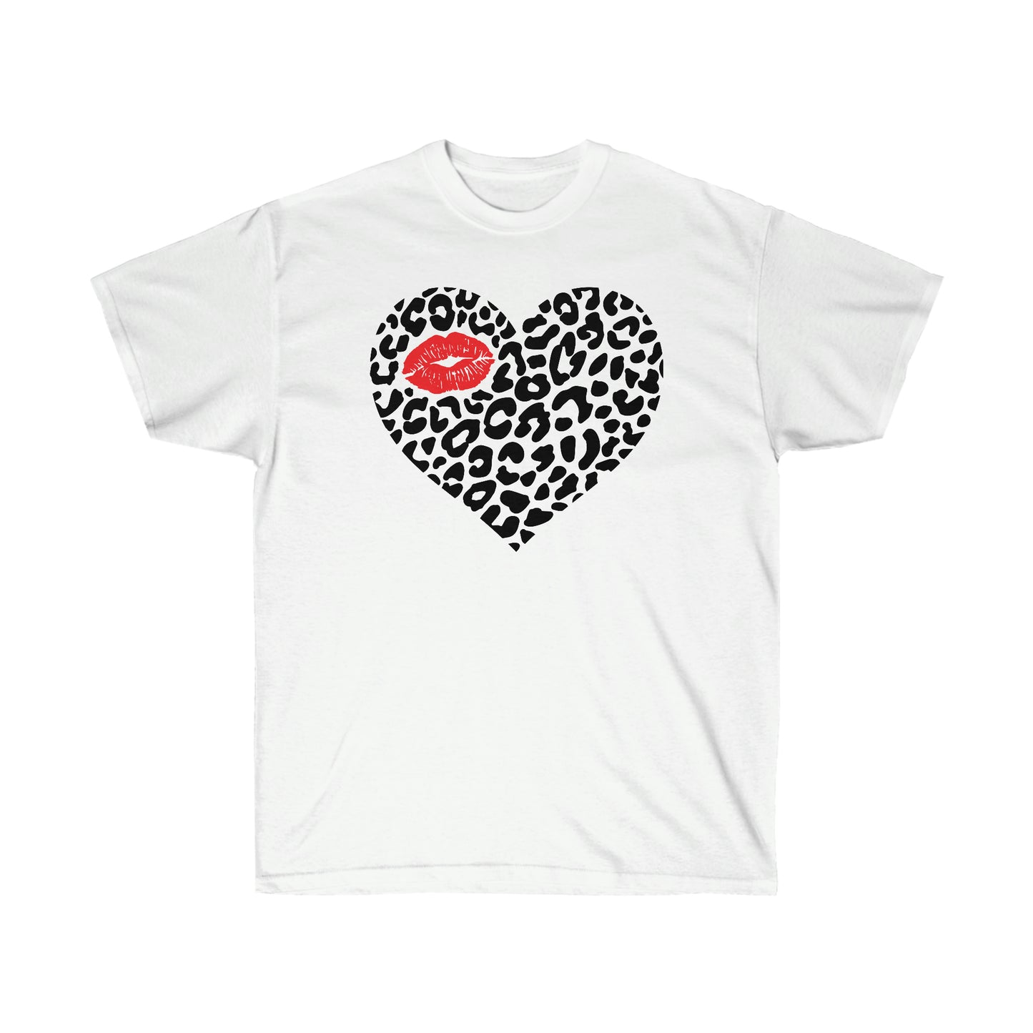 Leopard Heart Cotton Tee (Matching Kids Available)