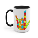 ASL Autism Awareness Accent Mug