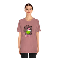 Pink Resting Grinchmas Bella Canvas Tee