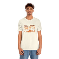 Turkey Gravy Beans & Rolls- Unisex Jersey Short Sleeve Tee