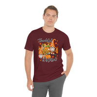 Thanksgiving Gnomes- Bella Canvas Unisex Jersey Short Sleeve Tee