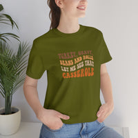 Turkey Gravy Beans & Rolls- Unisex Jersey Short Sleeve Tee