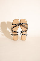 TEMIRA STUD FLAT SLIDES