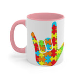 ASL Autism Awareness Accent Mug