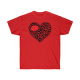Leopard Heart Cotton Tee (Matching Kids Available)