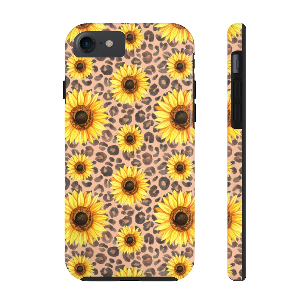 Leopard sunflower Case Mate Tough Phone Cases