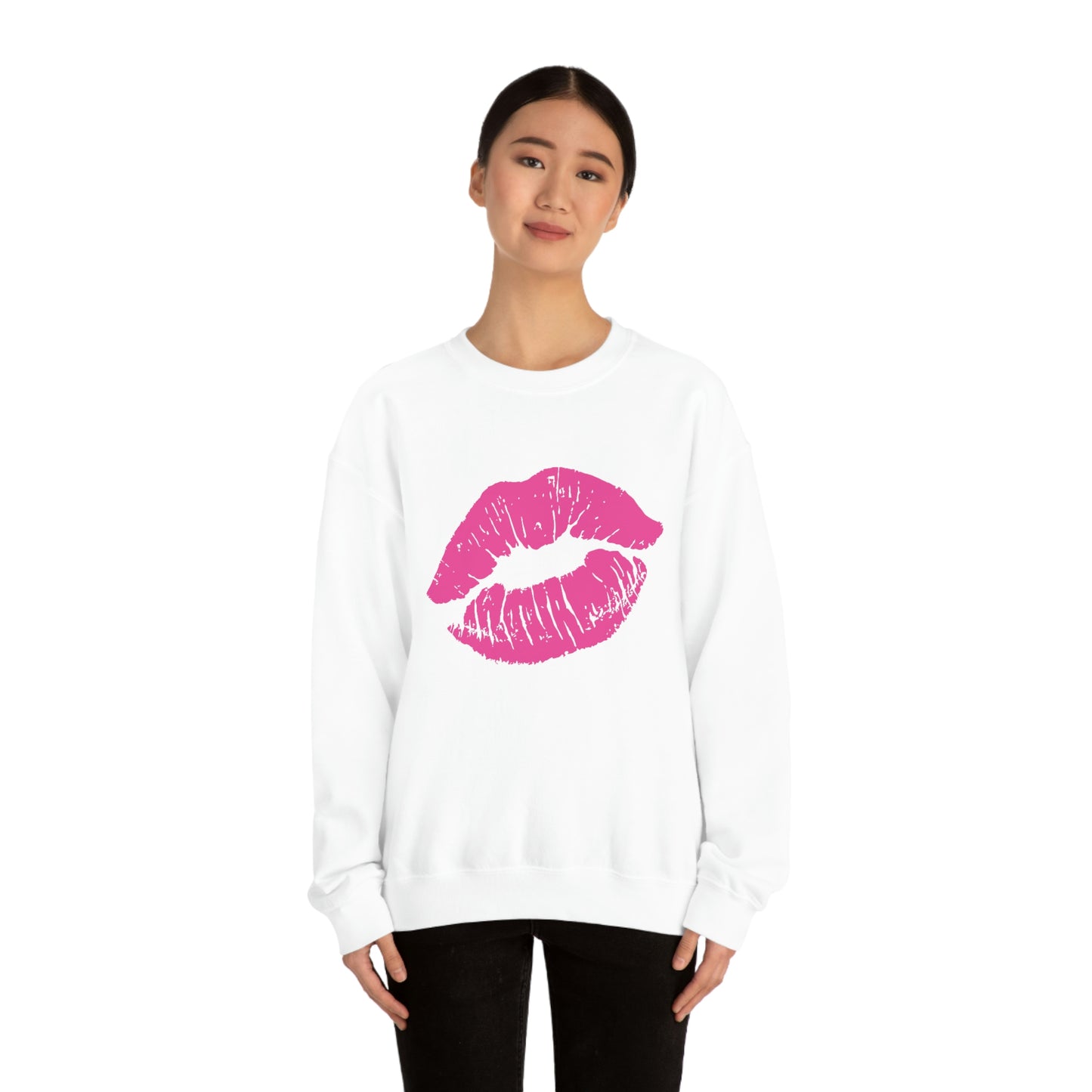 Hot Pink Lips Crewneck Sweatshirt