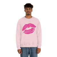 Hot Pink Lips Crewneck Sweatshirt