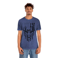 US Deer Skull-Unisex Bella Canvas Jersey Short Sleeve Tee